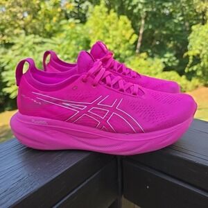 Size 8 - ASICS Gel Nimbus 25 Pink Rave Women's Shoe Running Walking Work Out